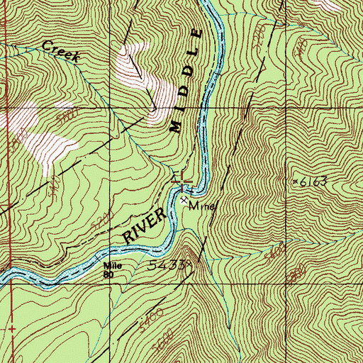 Topographic Map of Dome House Campsite, ID