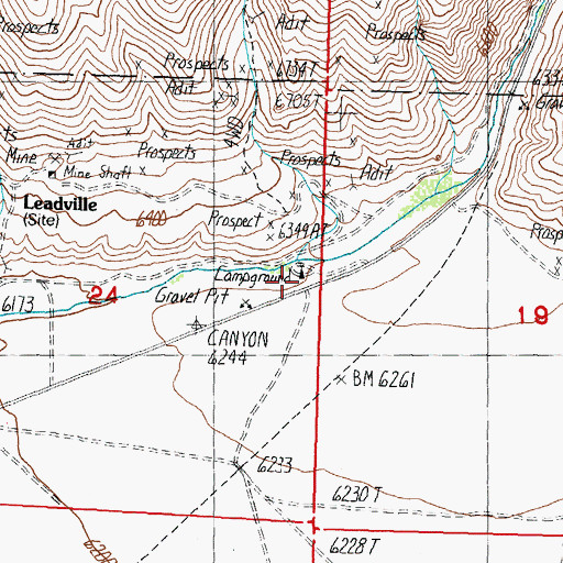 Topographic Map of Smokeys Cubs Recreation Site, ID