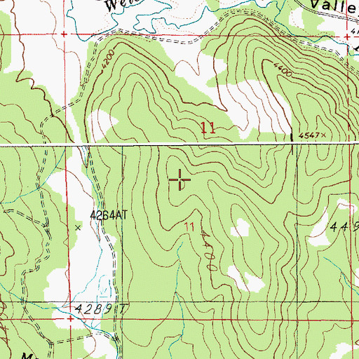 Topographic Map of IXL Mine, ID