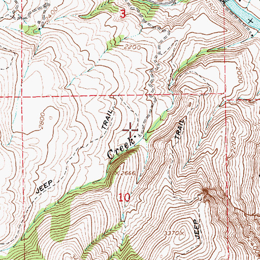 Topographic Map of Bob Sewell, ID