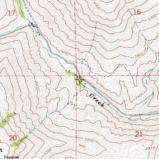 Topographic Map of Wisdom, ID