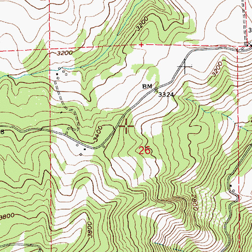 Topographic Map of Morre, ID