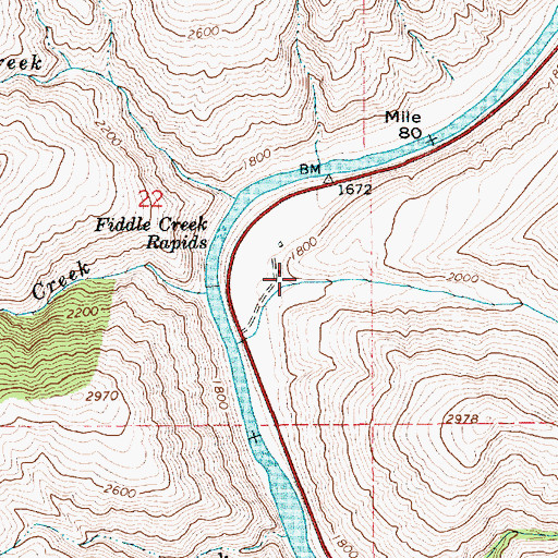 Topographic Map of Walters, ID