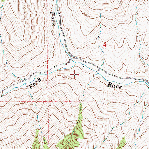 Topographic Map of Circle C Ranch, ID