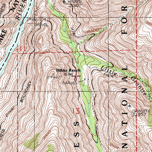 Topographic Map of Wilson Cabin, ID