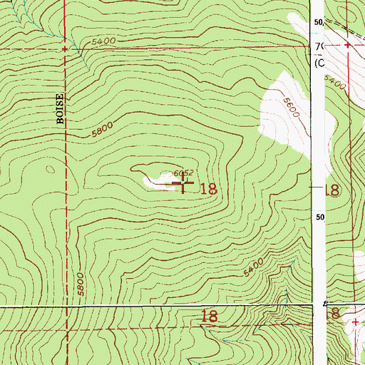 Topographic Map of Maxim Ridge, ID