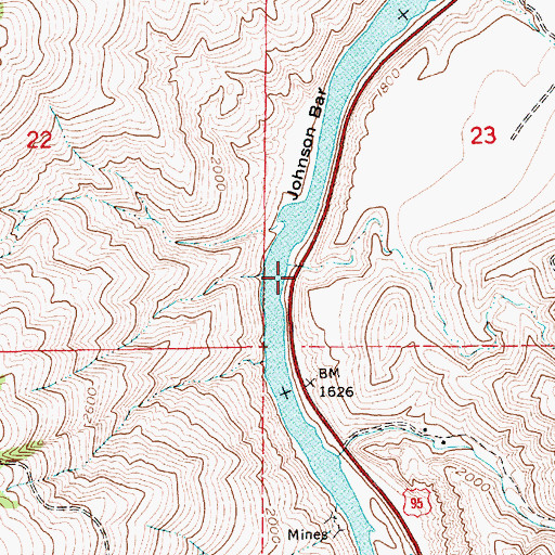 Topographic Map of Dry Gulch, ID