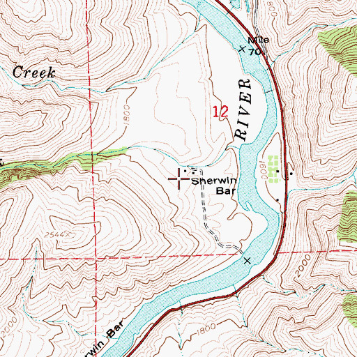 Topographic Map of Circle C Ranch, ID