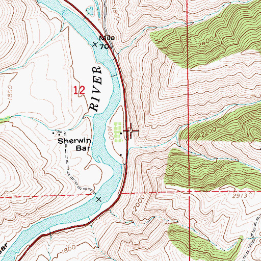 Topographic Map of Henry Rhett, ID