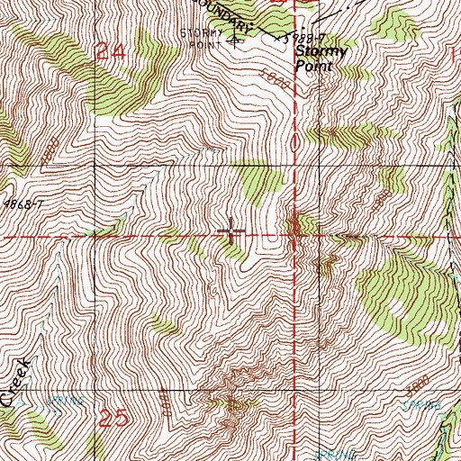 Topographic Map of McCatron Ridge, ID