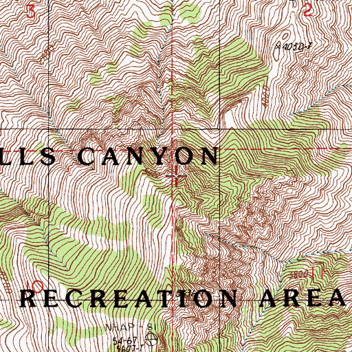 Topographic Map of Sheep Creek Point, ID