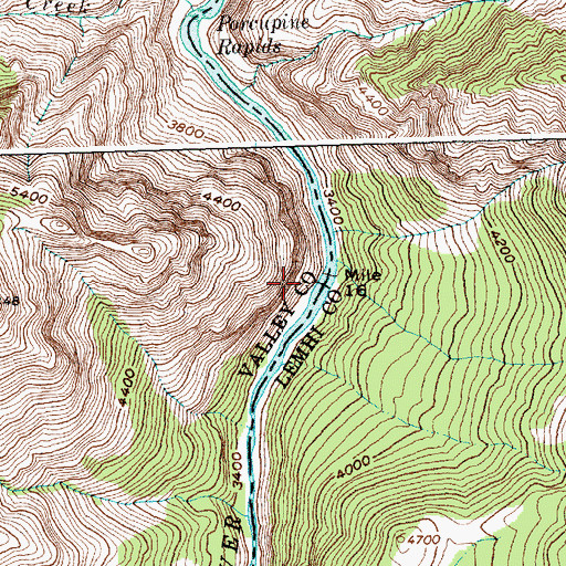 Topographic Map of Elk Bar Campground, ID