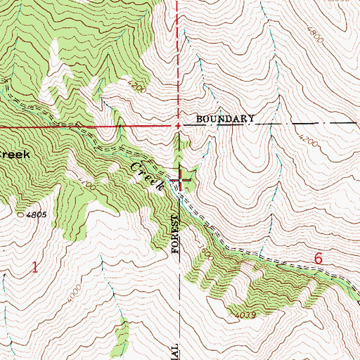 Topographic Map of Bicardi Place, ID