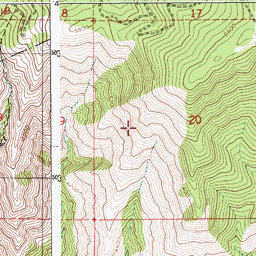 Topographic Map of Sleepy Hollow, ID