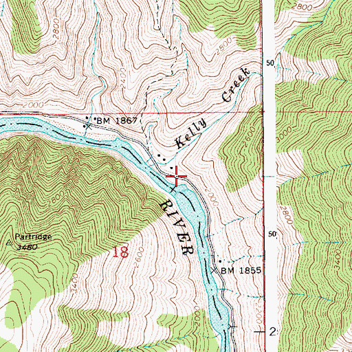 Topographic Map of Kiepe Place, ID