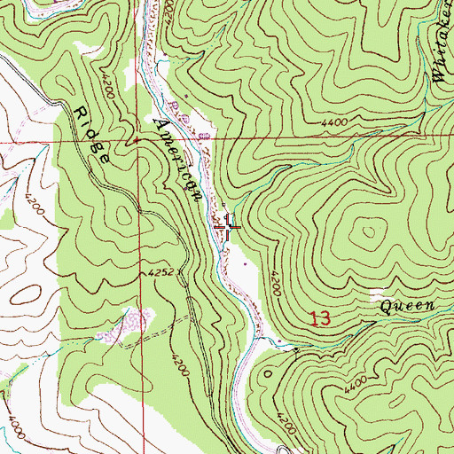 Topographic Map of Elk City Lard Comm, ID