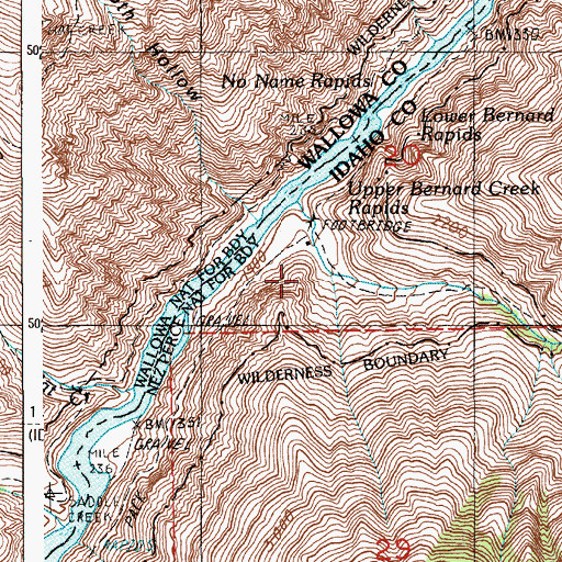 Topographic Map of McGaffee Cabin, ID