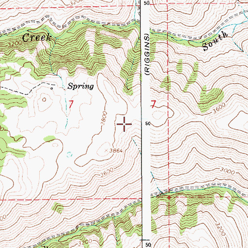 Topographic Map of Hiltsley Flat, ID