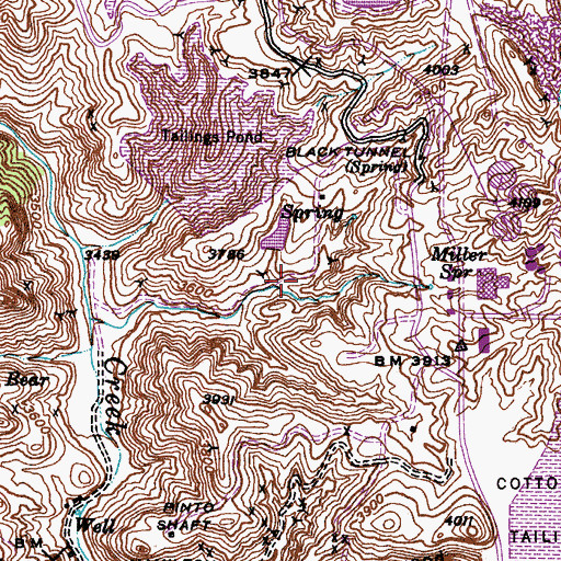 Topographic Map of Gold Gulch Dam, AZ