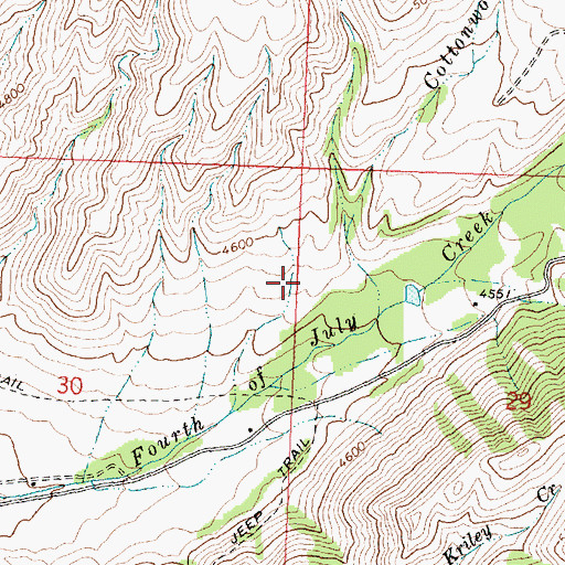 Topographic Map of Cassel Gulch, ID