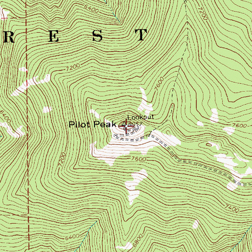 Topographic Map of Hettinger Trailhead, ID