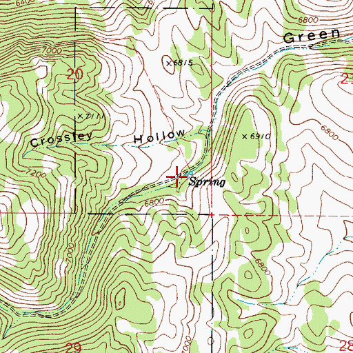 Topographic Map of Sherma Spring, ID