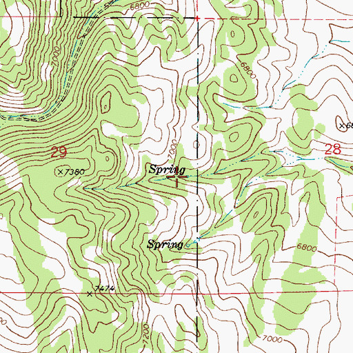 Topographic Map of Dune Spring, ID