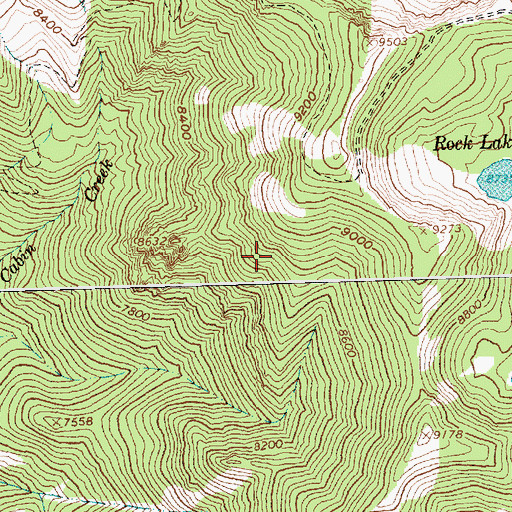 Topographic Map of Sleeping Deer Recreation Site, ID