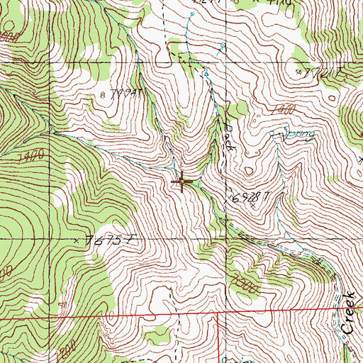 Topographic Map of Transfer Camp, ID
