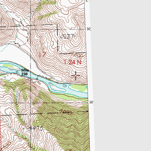 Topographic Map of North Fork Forest Service Station, ID