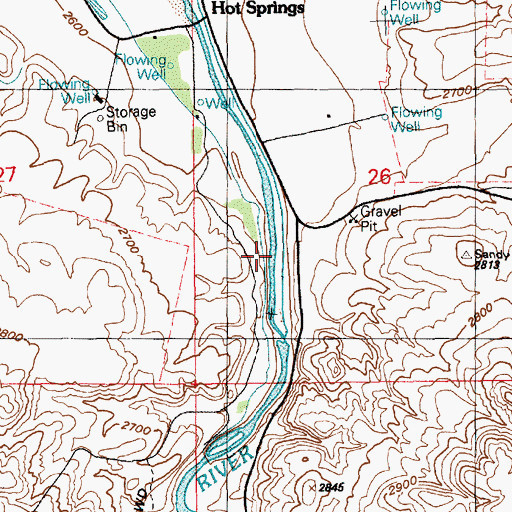 Topographic Map of Bruneau Canyon, ID