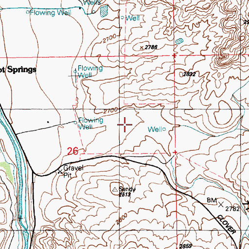 Topographic Map of Seventy One Gulch, ID
