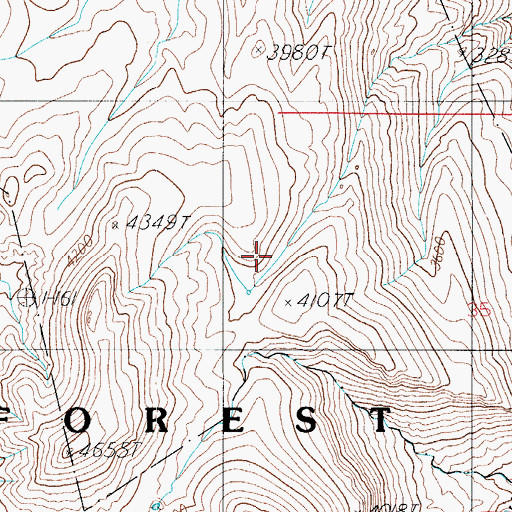 Topographic Map of Ground Tank, AZ