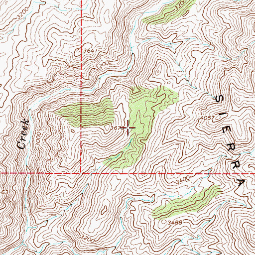 Topographic Map of Gun Tank, AZ