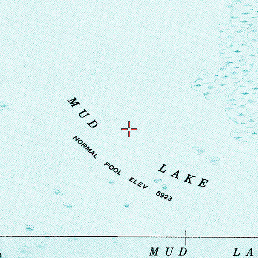 Topographic Map of Mud Lake, ID