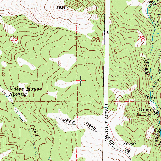 Topographic Map of Justice Park, ID