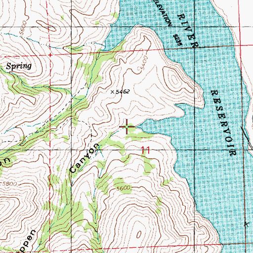 Topographic Map of Phippen Canyon, ID
