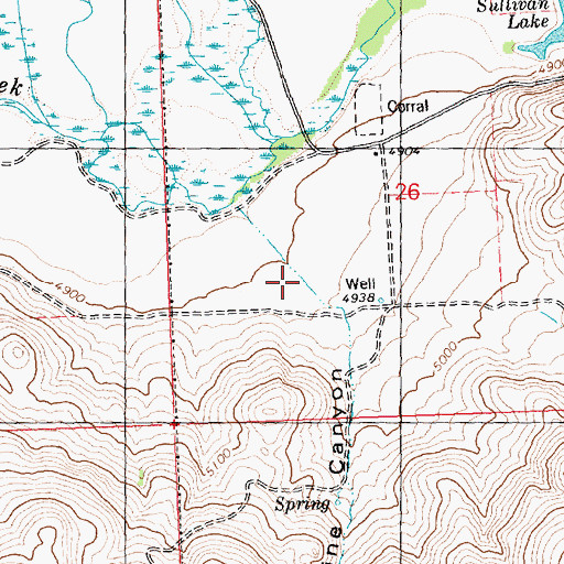 Topographic Map of Pole Line Canyon, ID