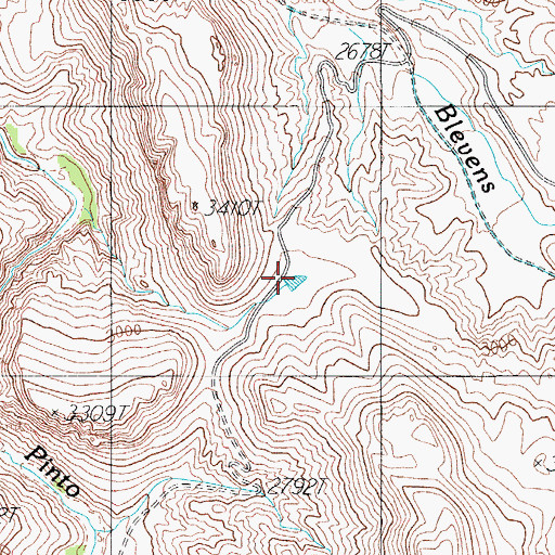 Topographic Map of Haven Trail Tank, AZ