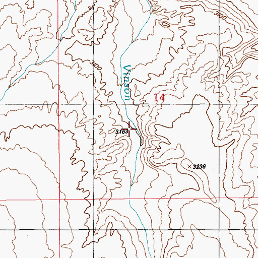Topographic Map of Poison Creek, ID
