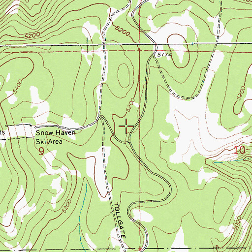 Topographic Map of Fish Creek Guard Station, ID