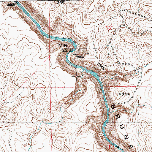 Topographic Map of Crowbar Gulch, ID