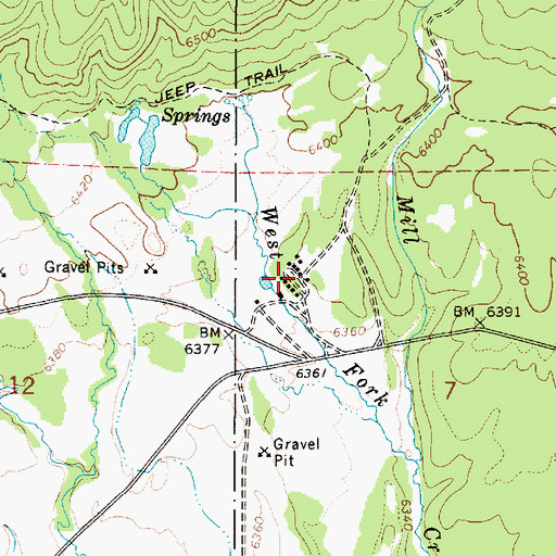 Topographic Map of Rea, ID