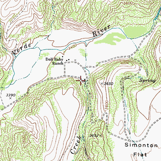 Topographic Map of Headquarters Well, AZ