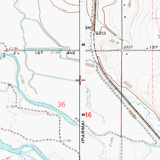 Topographic Map of Redhead Pond, ID