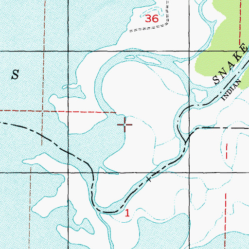 Topographic Map of Snake River Valley, ID