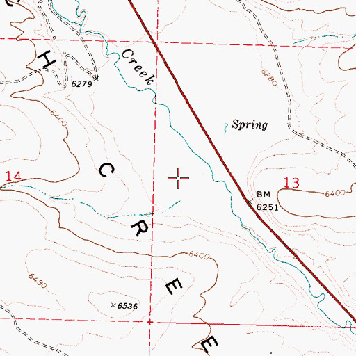 Topographic Map of Shamrock Gulch, ID