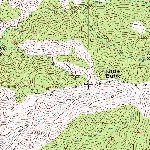 Topographic Map of Hidden Tank, AZ