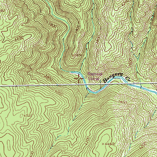 Topographic Map of Retreat Camp, ID