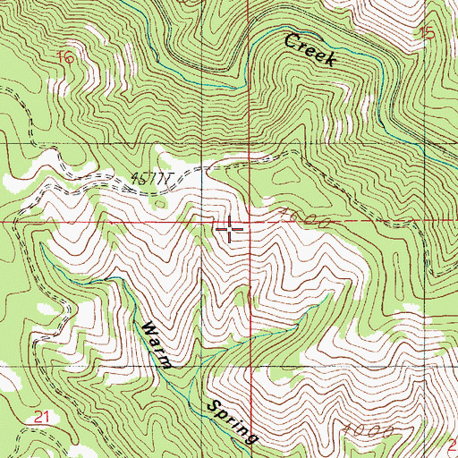 Topographic Map of Adams County, ID